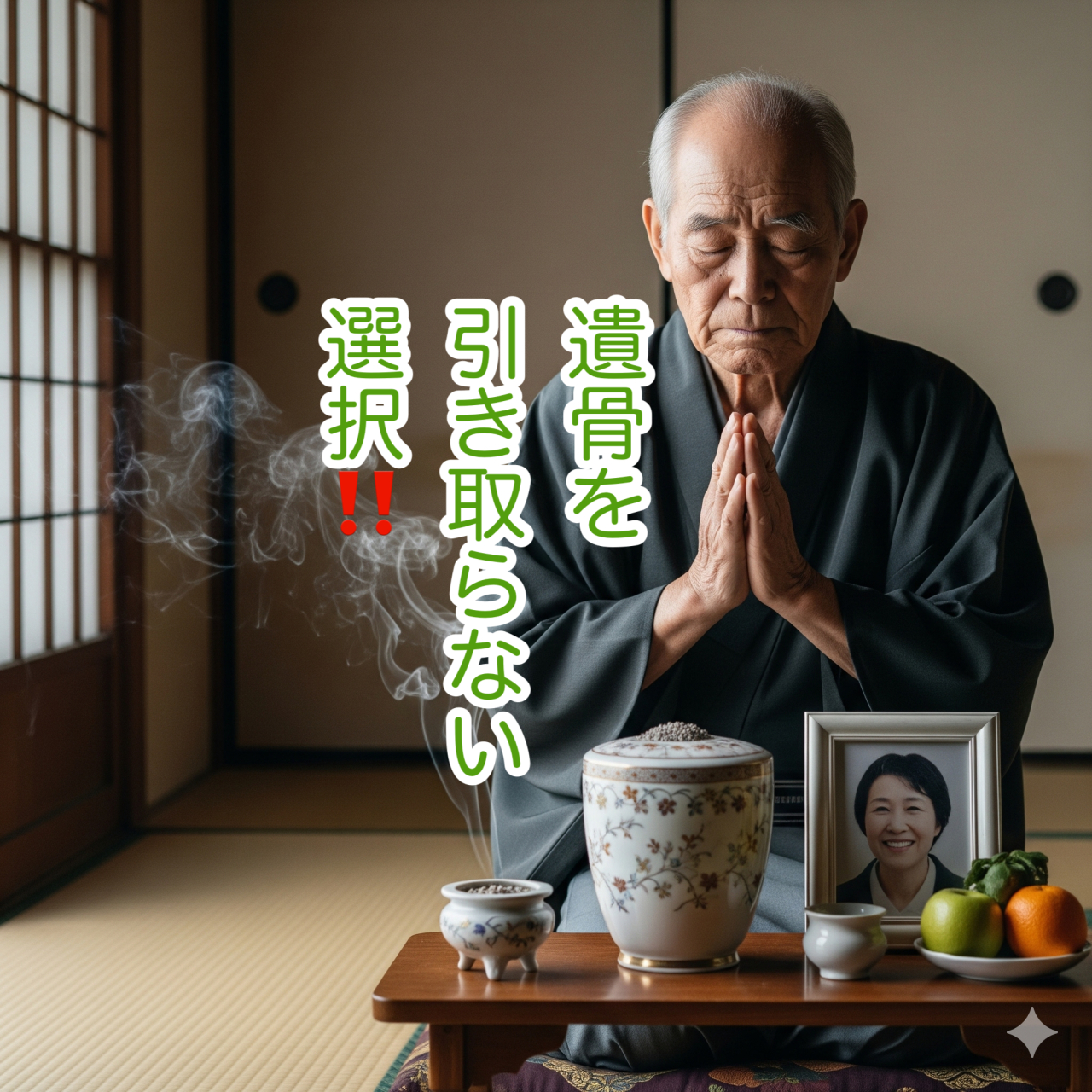 遺骨を引き取らないという選択に寄り添って！