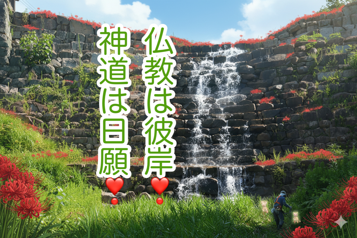 仏教はお彼岸！神道はお日願！彼岸花が咲き始めた地域の風景！