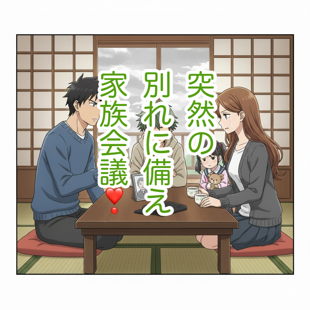 家族の心を守る葬儀ガイド！突然の別れに備える心理ケアと家族会議のすすめ！